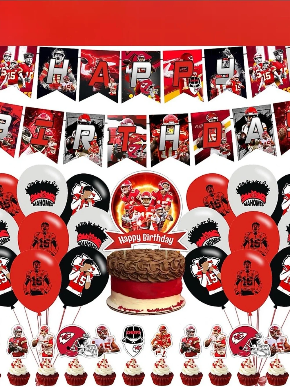 Patrick Mahomes Birthday Decorations